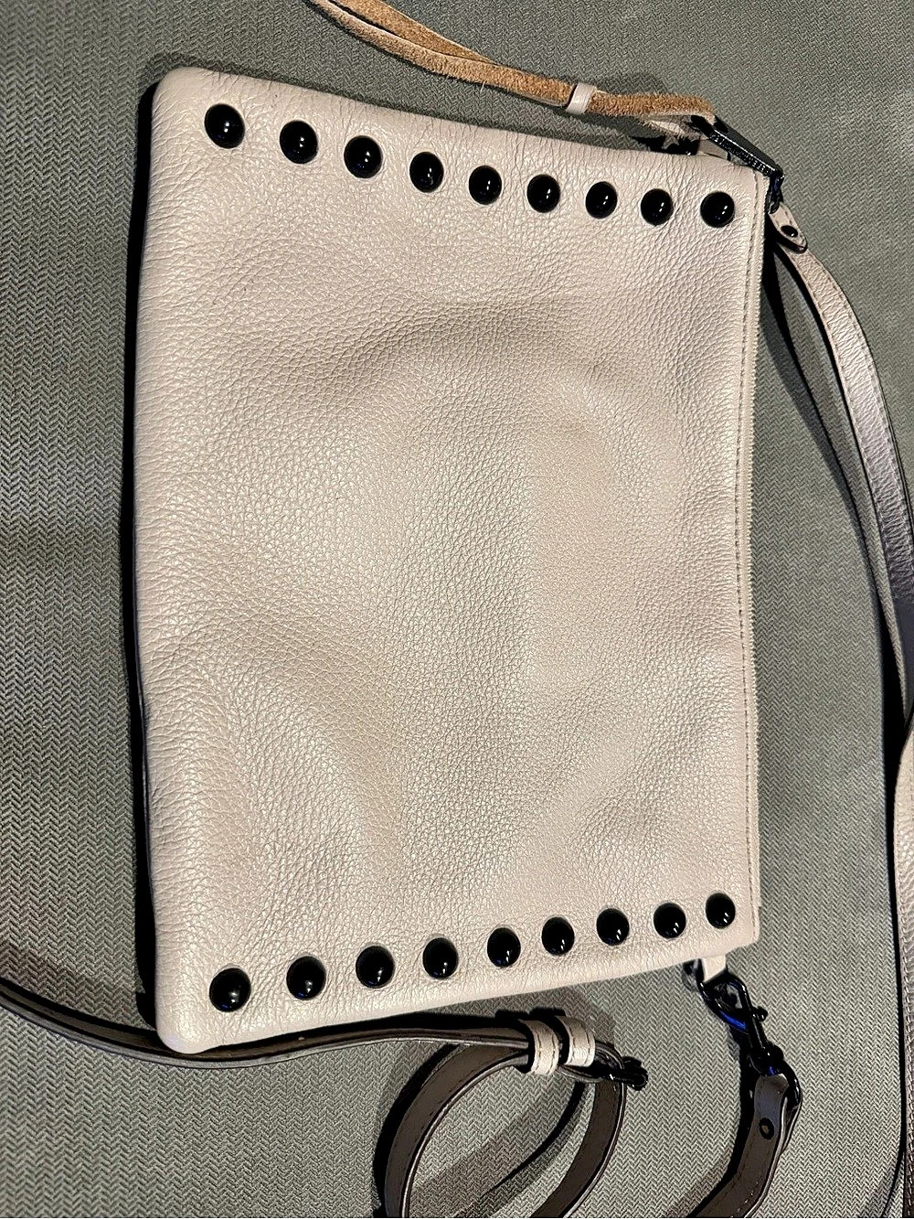 Rebecca Minkoff Studded Crossbody Bag in White